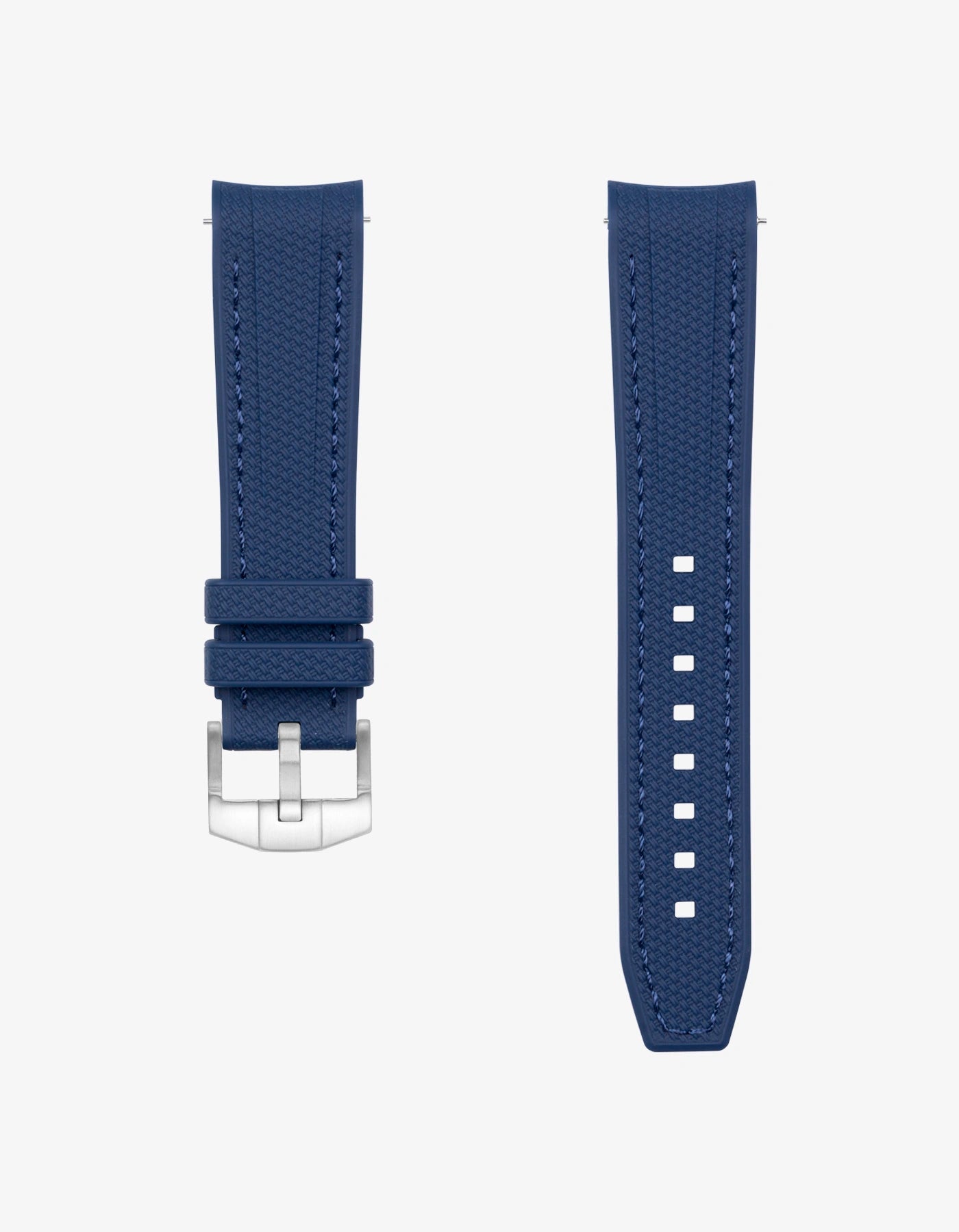 Rubber strap with stitching For omega swatch