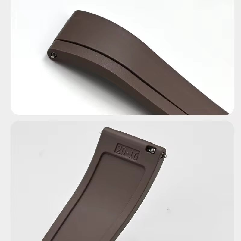 Rubber strap with clasp