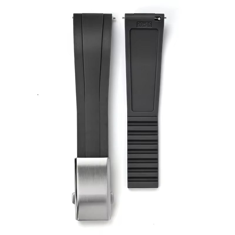 Rubber strap with clasp