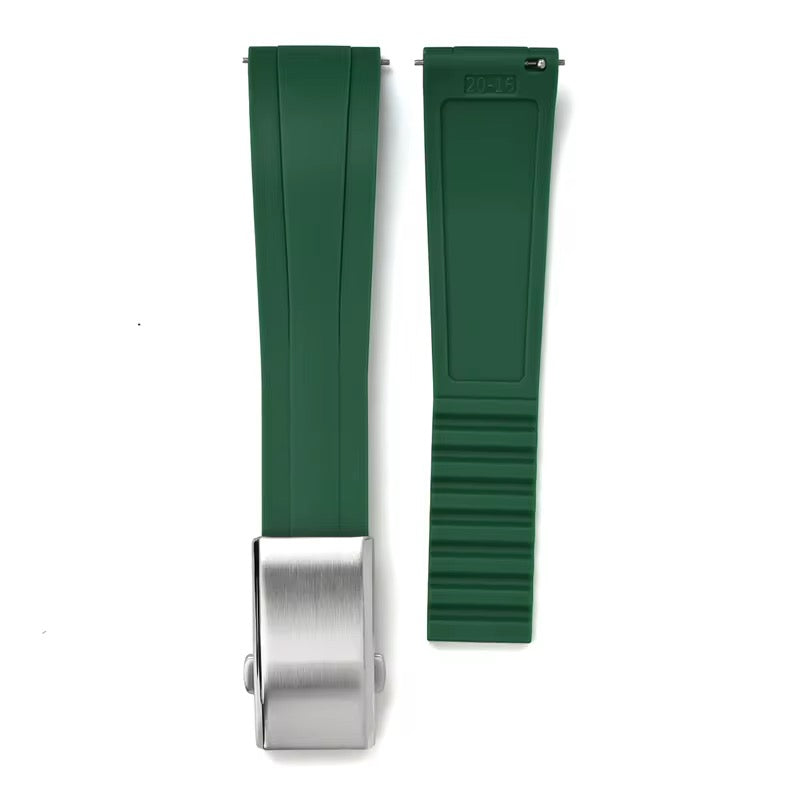 Rubber strap with clasp