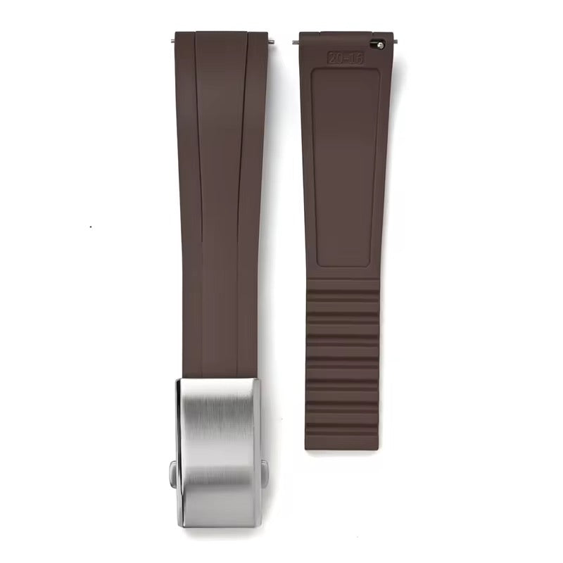 Rubber strap with clasp